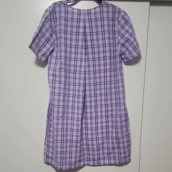 Croft & Barrow Lavender Plaid Mumu - Picture 9 of 9